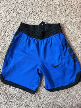 Nike Royal Blue and Black Performance Shorts